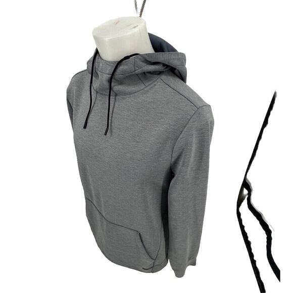 Skora Running Jacket Mens Medium Qwick Dry Hooded Pull Over Grey X2 - Picture 2 of 8